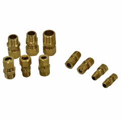 DOT Brass Connector 40pc Brass Compression Male Connector Grab Kit Assortment