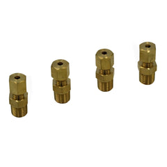 DOT Brass Connector 4pc Brass Compression Male Female Connector (T1/8xM1/8)