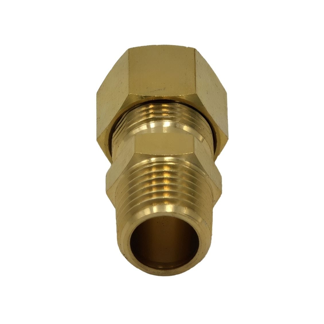 DOT Brass Connector Brass Compression Male Female Connector (T3/8xM1/4)