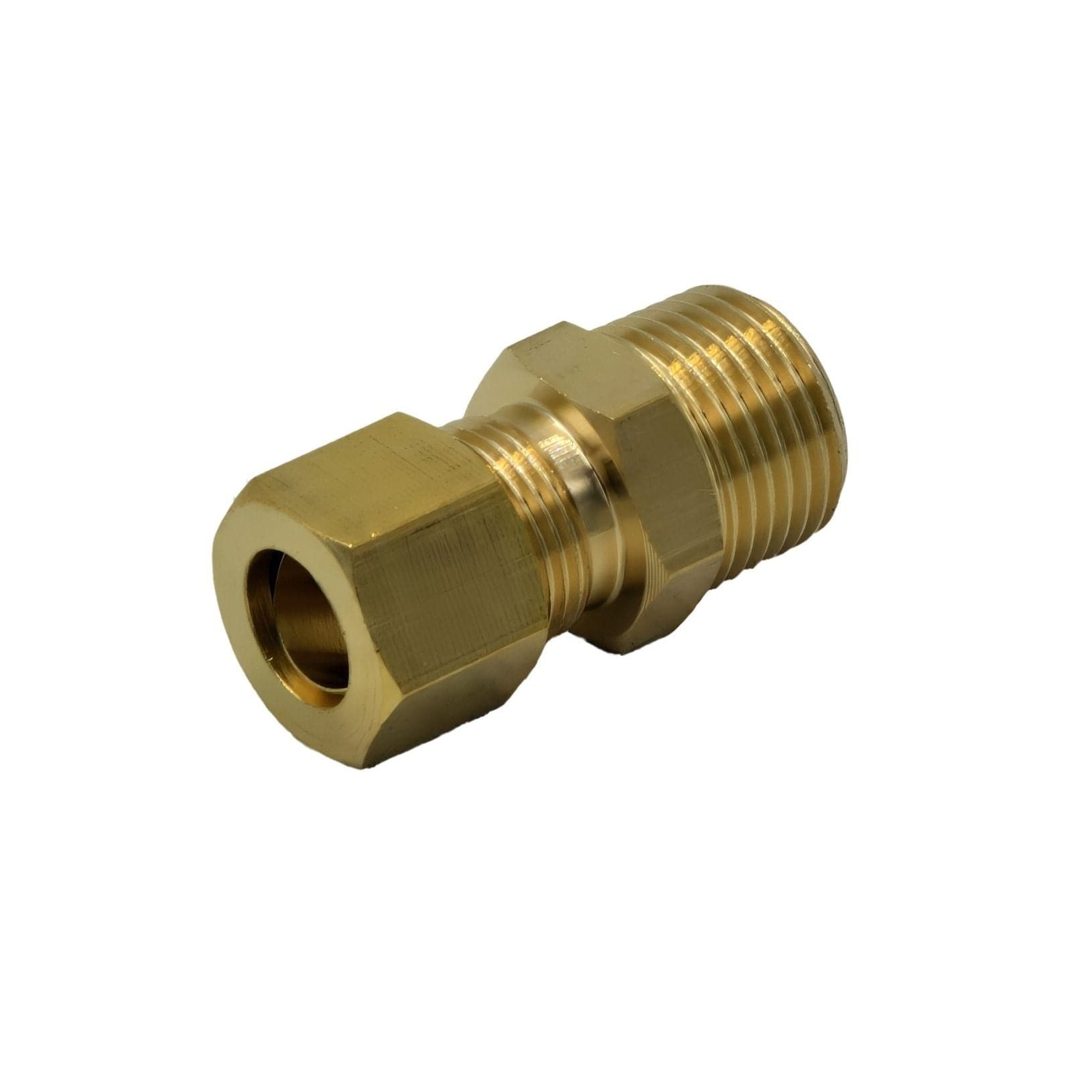 DOT Brass Connector Brass Compression Male Female Connector (T3/8xM3/8)