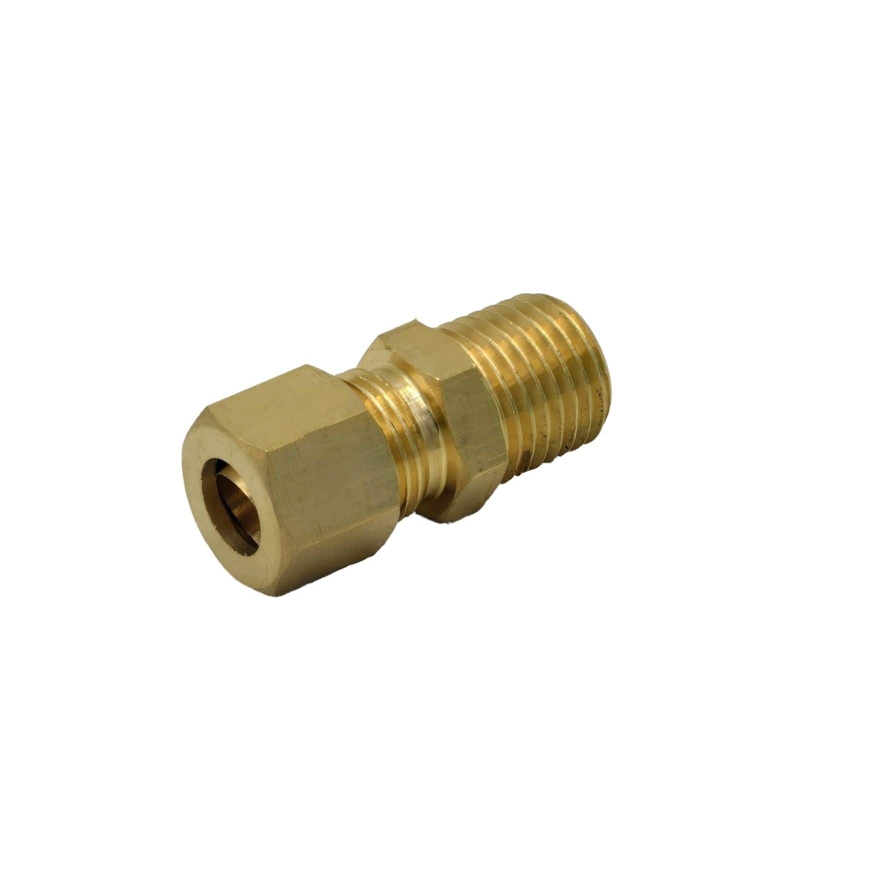 DOT Brass Connector Brass Compression Male Female Connector (T5/16xM1/4)