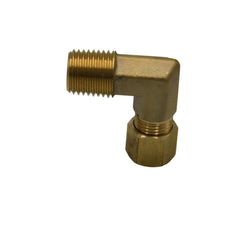 DOT Brass Connector Brass Compression Union 90° Male Female Elbow (T1/4xM1/4)