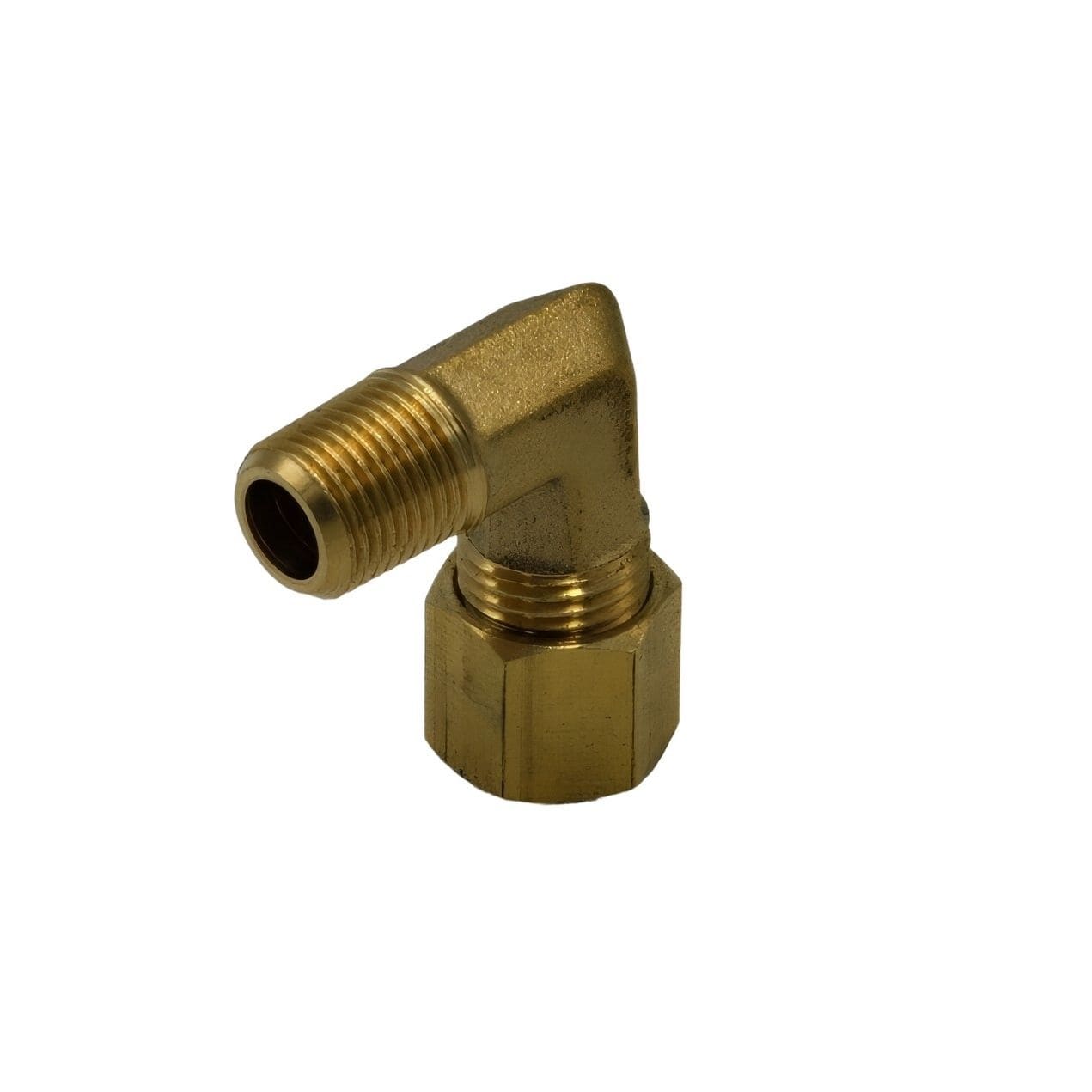 DOT Brass Connector Brass Compression Union 90° Male Female Elbow (T1/4xM1/8)