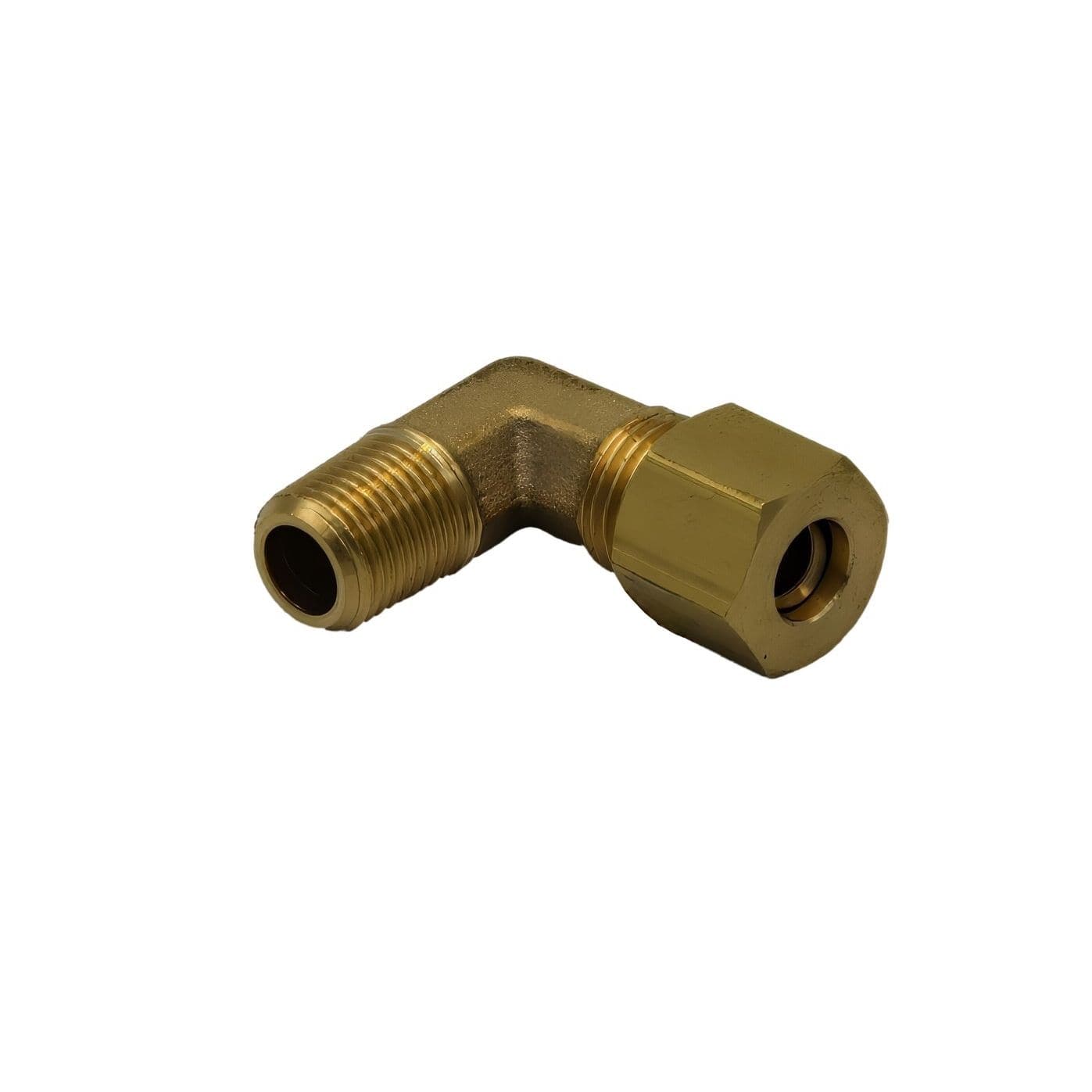 DOT Brass Connector Brass Compression Union 90° Male Female Elbow (T1/4xM1/8)