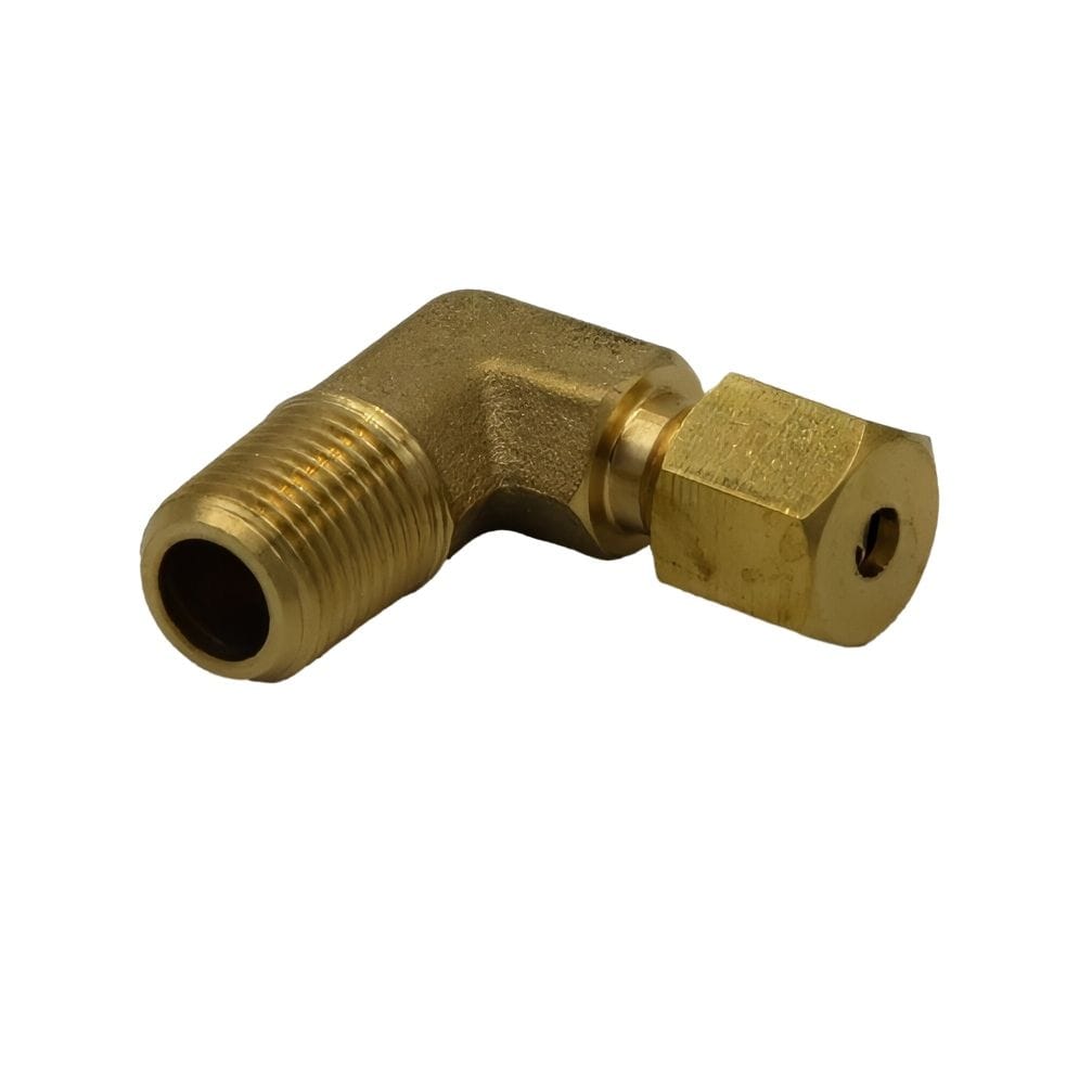 DOT Brass Connector Brass Compression union 90° Male Female Elbow (T1/8xM1/8)