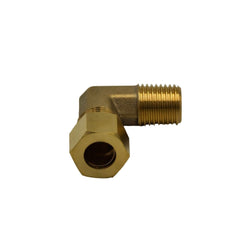 DOT Brass Connector Brass Compression Union 90° Male Female Elbow (T3/8xM1/4)