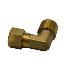 DOT Brass Connector Brass Compression Union 90° Male Female Elbow (T3/8xM3/8)