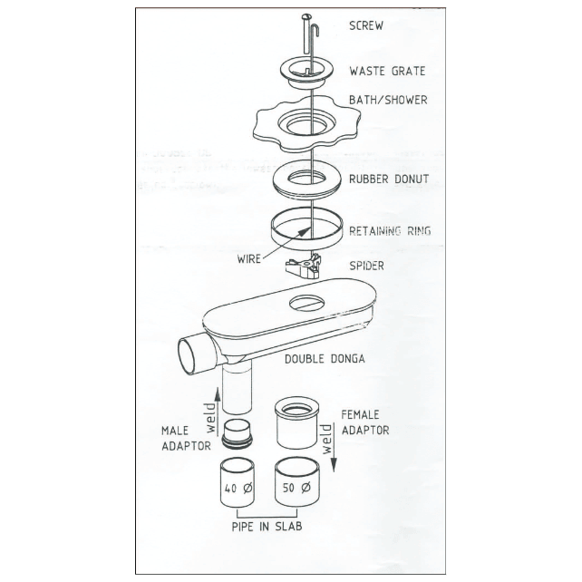 Double Dinger – The Easy Solution for Plumbing Misalignment 40mm - Twin Eagle Imports