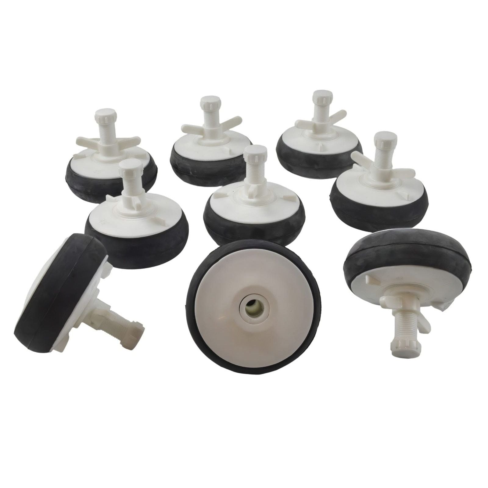 DRAINCHEM Expanding Plumbing Plug 9x Nylon Mechanical Pipe Test Plug Bung with 13mm Bypass 110mm to 130mm