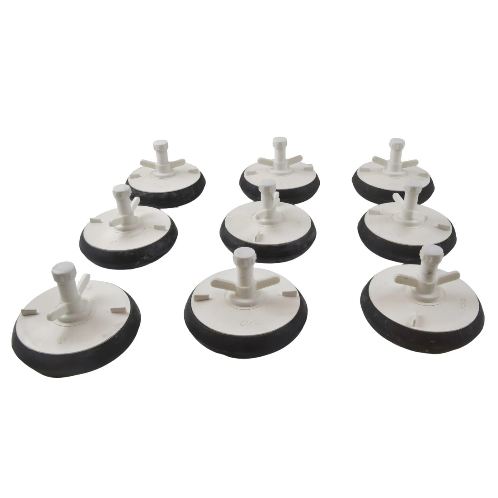 DRAINCHEM Expanding Plumbing Plug 9x Nylon Mechanical Pipe Test Plug Bung with 13mm Bypass 145mm to 160mm