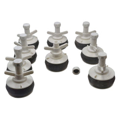 DRAINCHEM Expanding Plumbing Plug 9x Nylon Mechanical Pipe Test plug bung with 13mm bypass 85mm to 92mm