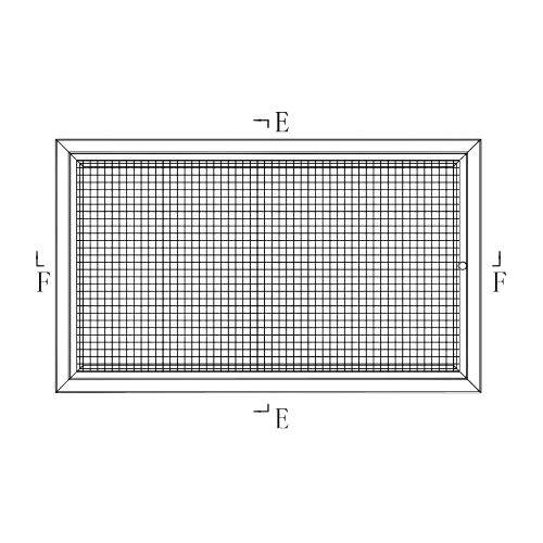 Ductsure Eggcrate Hinged Polyester Filter – EGHF-P 600450 (595 x 445 mm) - Twin Eagle Imports