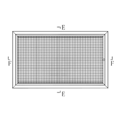 Ductsure Eggcrate Hinged Polyester Filter – EGHF-P 600550 (595 x 545 mm) - Twin Eagle Imports