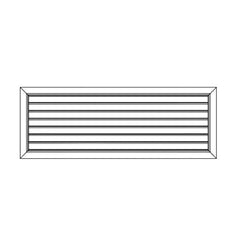 Ductsure Ventilation Ductsure Door Relief Vent Grille (Anodized Aluminium) – DG-A 400150