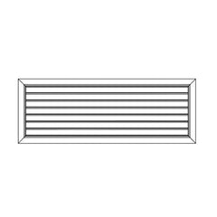 Ductsure Ventilation Ductsure Door Relief Vent Grille (Anodized Aluminium) – DG-A 600300