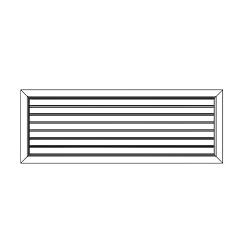 Ductsure Ventilation Ductsure Door Relief Vent Grille (Anodized Aluminium) – DG-A-636631
