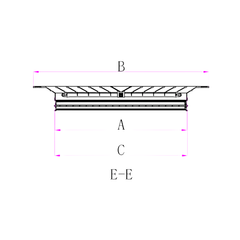 Ductsure Ventilation Pack of 6 Ductsure White Aluminium Vent Grille Square Slat (370x370mm)