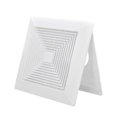 Ductsure Ventilation Twin Pack Ductsure 100mm Port Square Ceiling Diffuser With Adaptor Plate