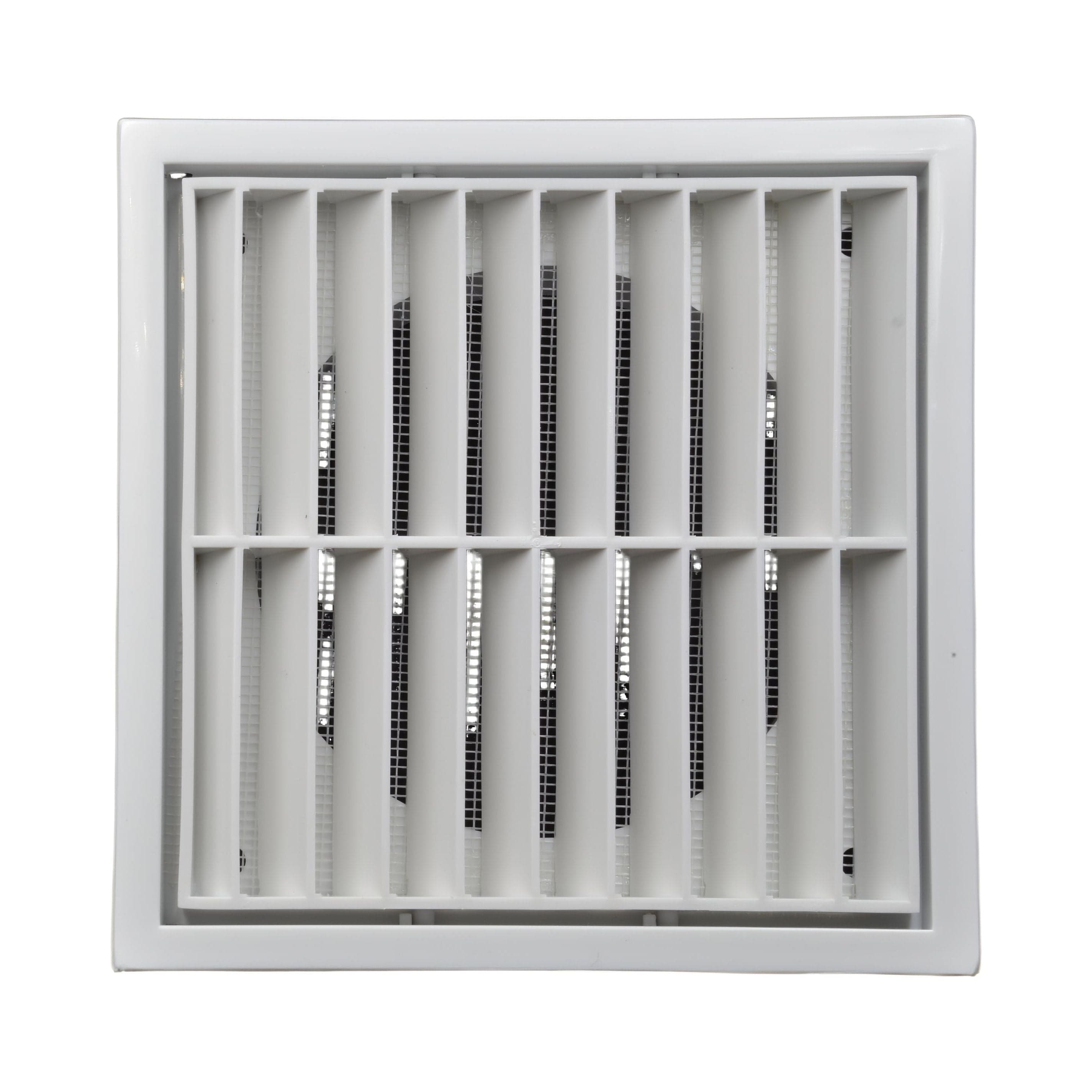 Ductsure Ventilation Twin Pack PFL125 Ductsure Ducting Wall Vent : Fixed Louvre - Φ125