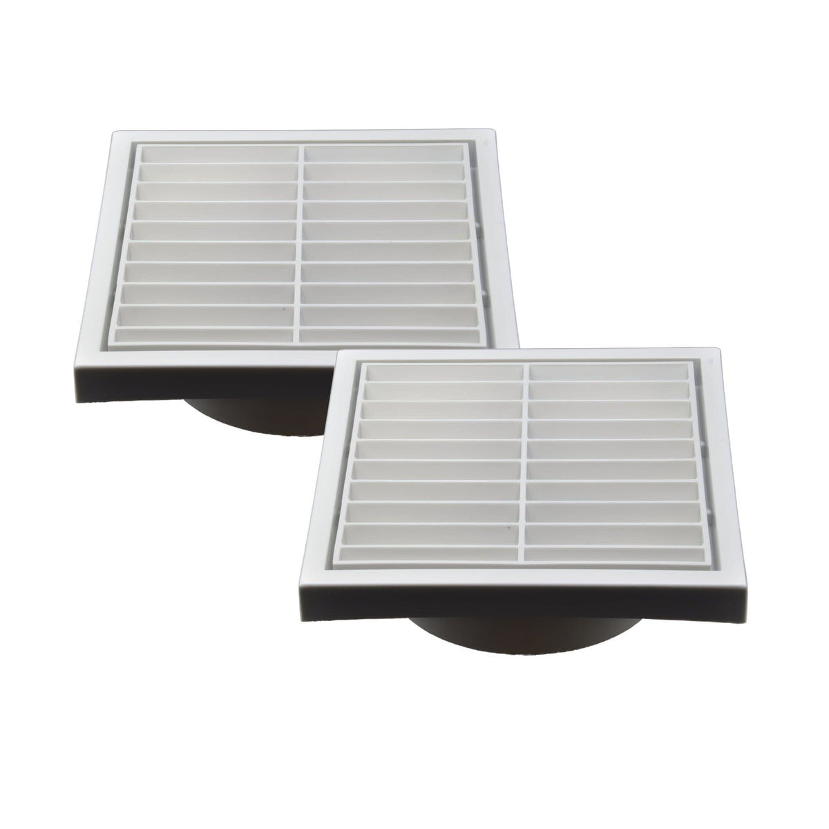 Ductsure Ventilation Twin Pack PFL150 Ductsure Ducting Wall Vent : Fixed Louvre - Φ150
