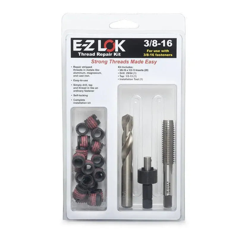 E-Z LOK Manufacturing E-Z Lok™ Thread Repair Kit - Thin Wall - 7/16"-20 Unf X 9/16"-12 Unc