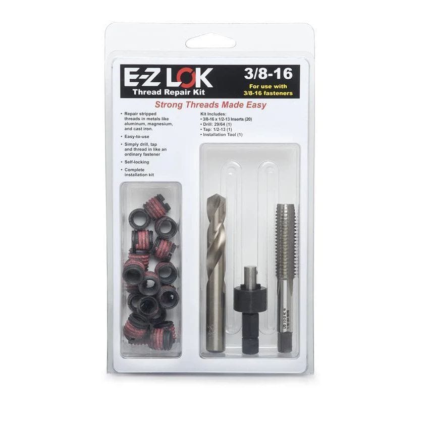 E-Z LOK Manufacturing E-Z Lok™ Thread Repair Kit - Thin Wall - M4-0.7 X  5/16"-18 Unc