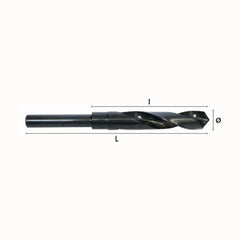 Hepyc 21/32" HSS Reduced Shank Drill DIN 338
