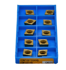 10 pc Kyocera CCMT09T304HQ CA525 – Turning Insert (Finishing to Medium, HQ Chipbreaker)