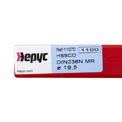 Hepyc 19.5mm HSS-Co Reduced Shank Drill – DIN 338 MR