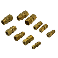 40pc Brass Compression Male Connector Grab Kit Assortment