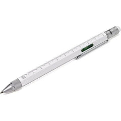 Full Metal Body 6-in-1 Multi-Function Tool White Engineers Pen - Twin Eagle Imports
