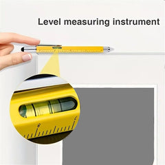 Full Metal Body 6-in-1 Multi-Function Tool Yellow Engineers Pen - Twin Eagle Imports