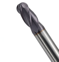 Fullerton 10.0mm 4 Flute TiAlN Coated Carbide Ball Nose Endmill - 3200 Series - Twin Eagle Imports