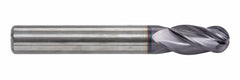 Fullerton 12.0mm 4 Flute TiAlN Coated Carbide Ball Nose Endmill - 3200 Series - Twin Eagle Imports