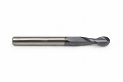 Fullerton 1/4" 2 Flute TiAlN Coated Carbide Ball Nose Endmill - 3215 Series - Twin Eagle Imports