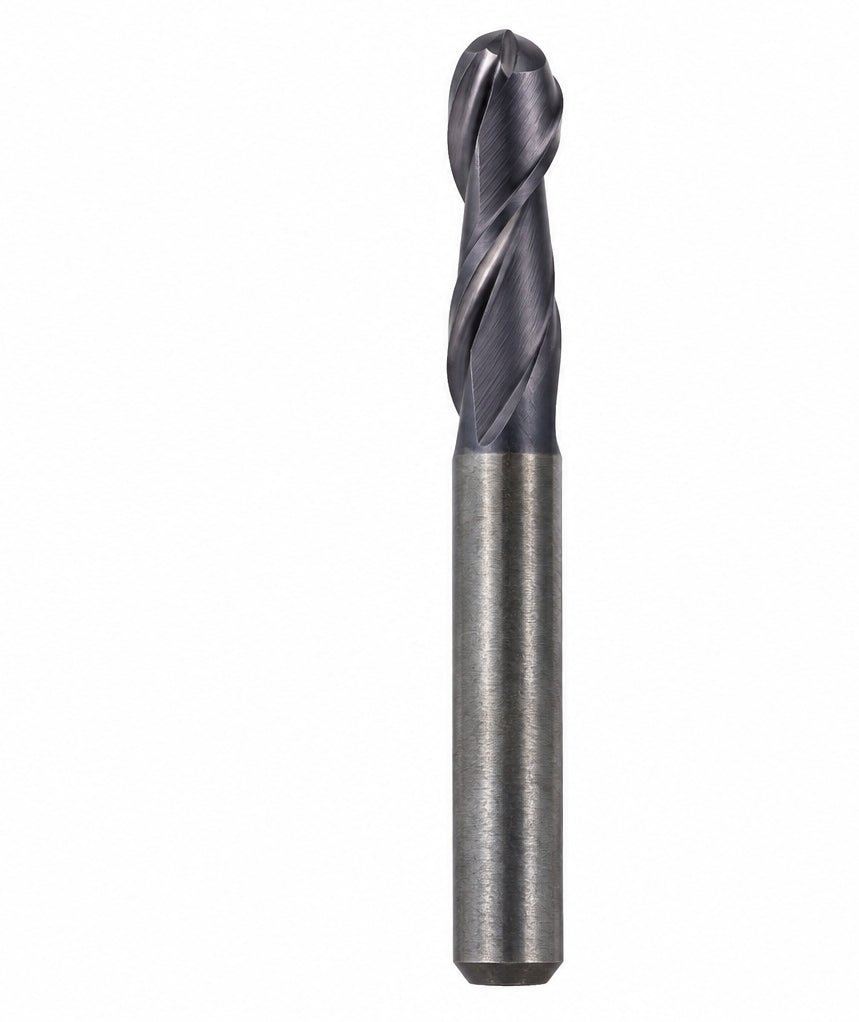 Fullerton 1/8" 2 Flute TiAlN Coated Carbide Ball Nose Endmill - 3215 Series - Twin Eagle Imports