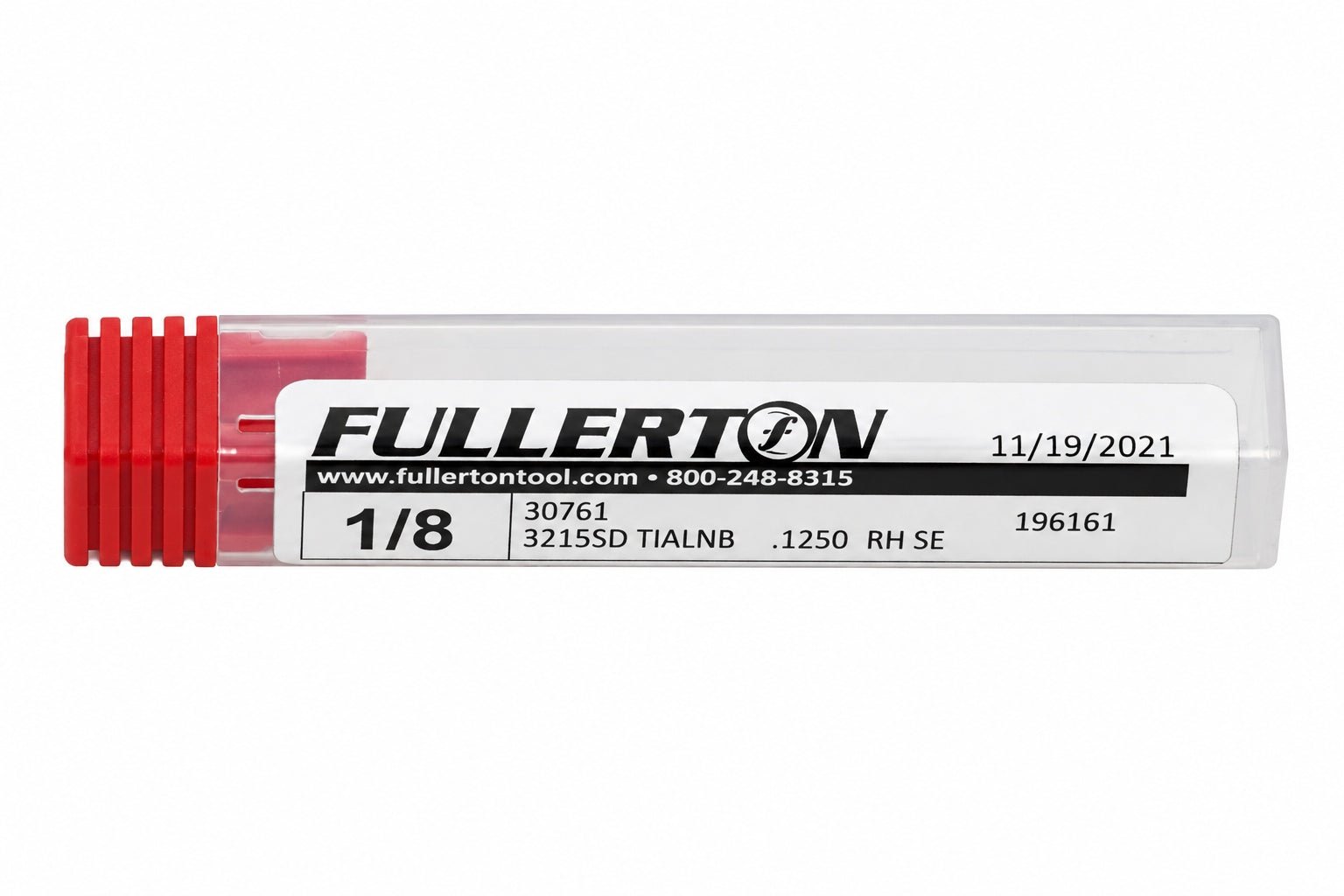 Fullerton 1/8" 2 Flute TiAlN Coated Carbide Ball Nose Endmill - 3215 Series - Twin Eagle Imports