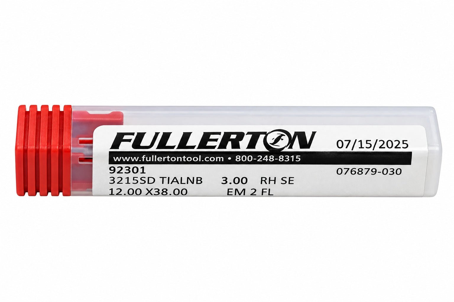 Fullerton 3.0mm 2 Flute TiAlN Coated Carbide Ball Nose Endmill - 3215 Series - Twin Eagle Imports