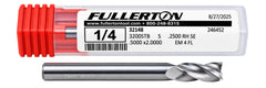 Fullerton 32148 1/4" 4 Flute Stub Square End Mill - Twin Eagle Imports