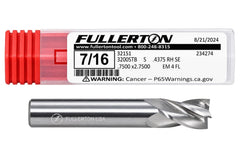 Fullerton 32151 0.4375" 4 Flute Stub Square End Mill - Twin Eagle Imports