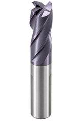 Fullerton 33818 0.5000" 4 Flute TiAlN Coated Corner Radius End Mill - Twin Eagle Imports