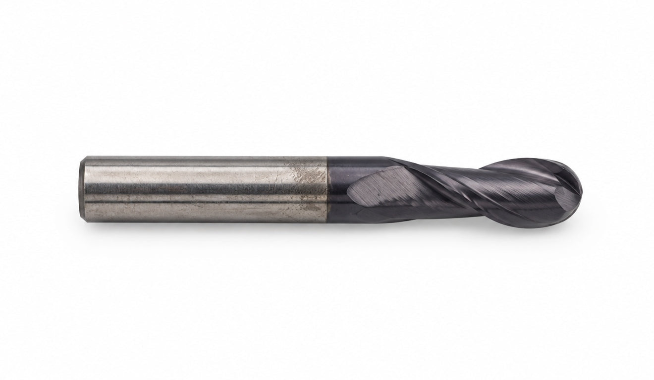 Fullerton 8.0mm 2 Flute TiAlN Coated Carbide Ball Nose Endmill - 3215 Series - Twin Eagle Imports