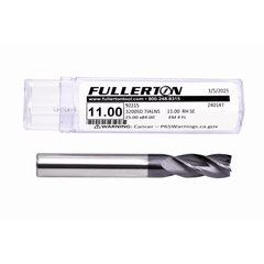 Fullerton 92215 11mm 4 Flute TiAlN Coated Carbide Square End Mill - Twin Eagle Imports