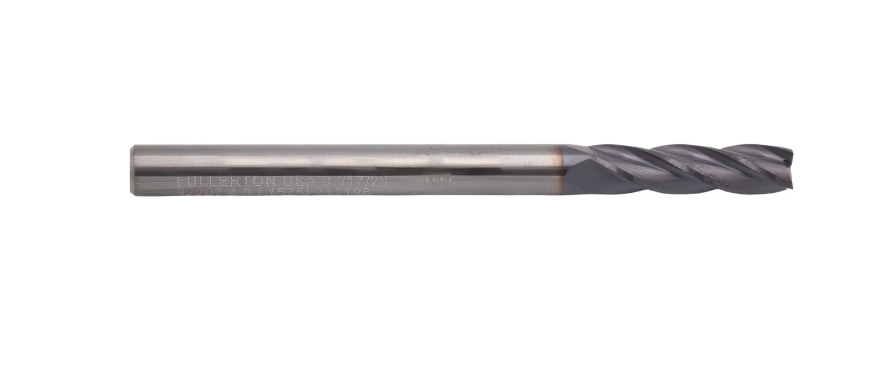 Fullerton CARBIDE ENDMILL Fullerton 92207 4mm 4 Flute TiAlN Coated Carbide Square End Mill