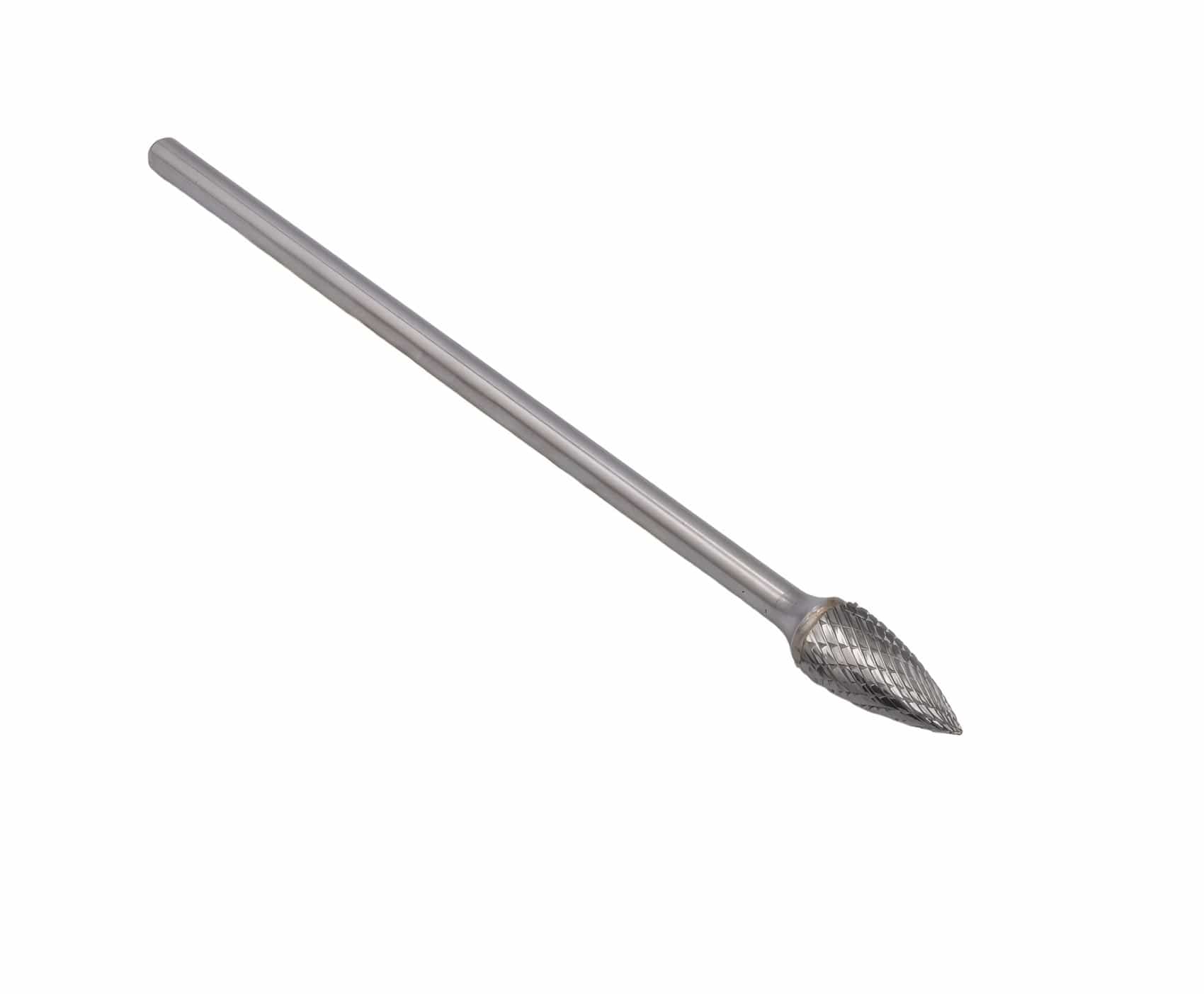 FULLERTON TOOL COMPANY CARBIDE BURRS Fullerton SG5L6 1/2" Pointed Tree Shape Extended Shank Carbide Burr