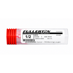 FULLERTON TOOL COMPANY CARBIDE ENDMILL Fullerton 32076 1/2 Inch 2 Flute Carbide Square End Mill