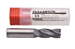FULLERTON TOOL COMPANY MILLING CUTTERS Fullerton 30637 5/8 Inch 4 Flute TiAlN Coated Carbide Square End Mill