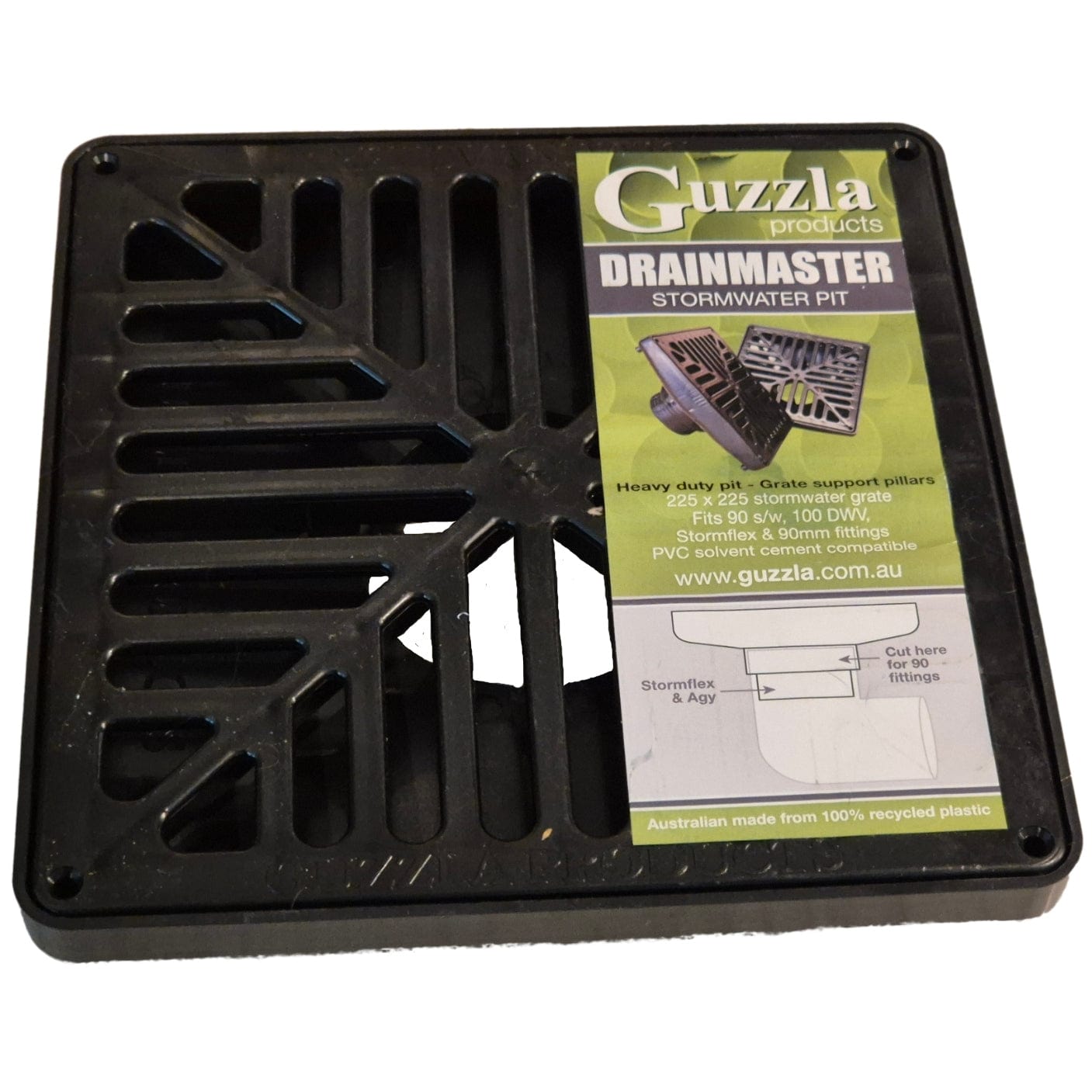 Guzzla Drain Waste Pack of 2 - Drainmaster 2.0 Stormwater Slim 225 x 225