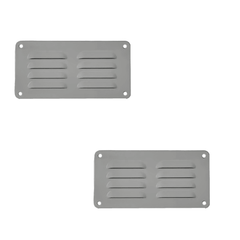 Haron 2257S Aluminium Vents – Anodised Silver 225 x 75mm Pack of 2 - Twin Eagle Imports