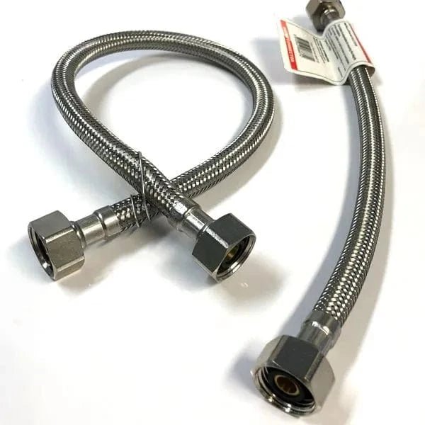 Haron B4F60 60″ (1500mm) 1/2″F x 1/2″F Steel Braided Hose - Twin Eagle Imports